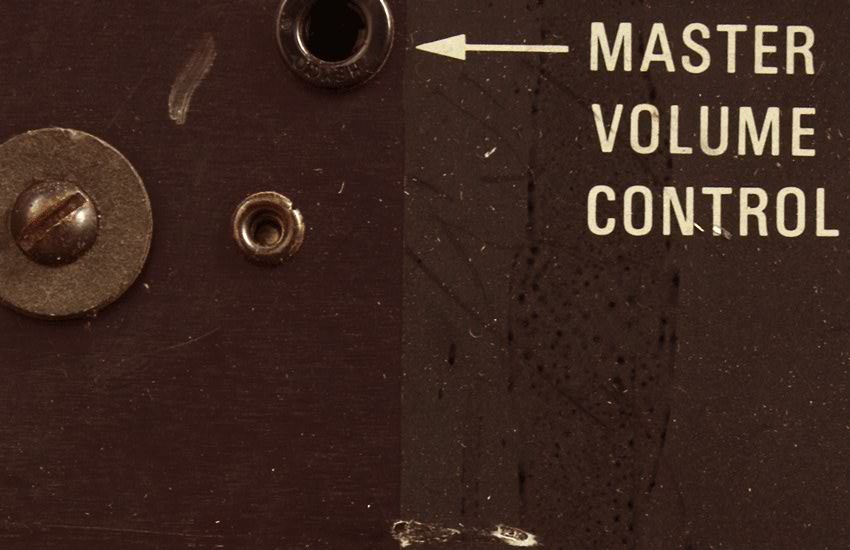 Volume control beeld uit de originele Flash-site